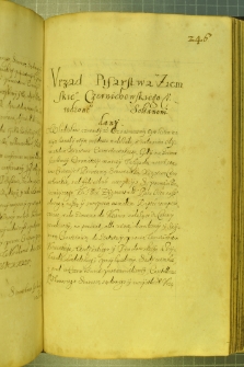 Dokument, w którym Władysław IV nadaje urząd pisarza ziemskiego czernihowskiego Mikołajowi Sołtanowi, Kraków 21 III 1633 r.