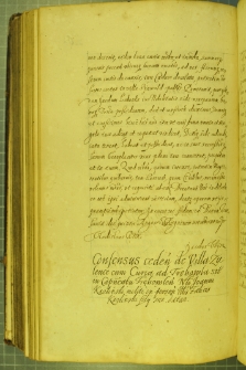 Dokument, w którym Władysław IV udziela zgody Janowi Karlińskiemu na odstąpienie wsi Zieleńce z dworem na rzecz syna Feliksa, Warszawa 5 VIII 1634 r.