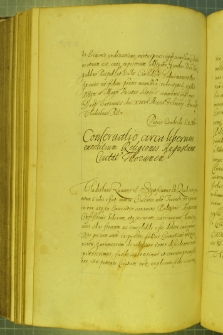 Dokument, w którym Władysław IV potwierdza prawa mieszczan toruńskich do swobodnego praktykowania wyznania augsburskiego, Warszawa 1 III 1635 r.