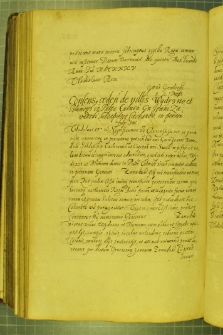 Dokument, w którym Władysław IV udziela zgody Janowi Zawadzkiemu, podstolemu ciechanowskiemu na odstąpienie wsi Wydrzno i Blumowo (woj. chełmińskie) na rzecz syna, Warszawa 7 XII 1635 r.
