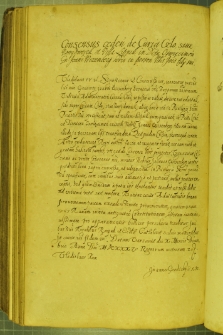 Dokument, w którym Władysław IV udziela zgody Janowi Wizembergowi, sekretarzowi królewskiemu na odstąpienie dworu Cło lub Nowy Dworek i wsi Lipnik (pow. oświęcimski) na rzecz syna Jana, Warszawa 20 XII 1635 r.