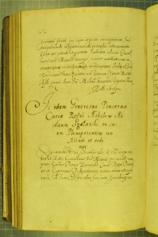 Dokument, w którym Piotr Żeroński, cześnik nadworny, ustanawia Mikołaja Szołayskiego swoim plenipotentem, Warszawa 16 XI 1629 r.
