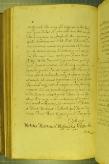 Dokument, w którym Marcin Nossowski wprowadza Andrzeja Ślepowrońskiego w dobra zajęte przez Stanisława Zdziarskiego, Warszawa 6 VII 1630 r.