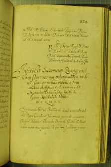 Dokument, w którym Stanisław Glinka, podczaszy różański donuje trzecią część wsi Glinki, Jarzyły, Prześniki i Starej Wsi, Janowi Glince, łowczemu halickiemu, Warszawa 11 III 1631 r.