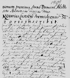 Notarius Castrensis Praemisliensis Tutores inscribit