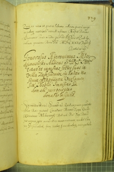 Dokument, w którym Hieronim Młodzianowski, dworzanin królewski, donuje wszystkie swoje dziedziczne części wsi Zagościeniec w województwie mazowieckim Stanisławowi Gadomskiemu, Warszawa 9 VIII 1631 r.