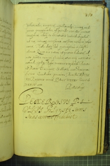 Dokument, w którym Paweł Gołyński zapisuje Wojciechowi Gołyńskiemu, sekretarzowi królewskiemu swoje części wsi Wola Gołyńska i Żabino w powiecie zakroczymskim, Warszawa 3 IV 1632 r.