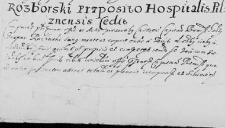 Rozborski Praepostio Hospitalis Pilznensis cedit