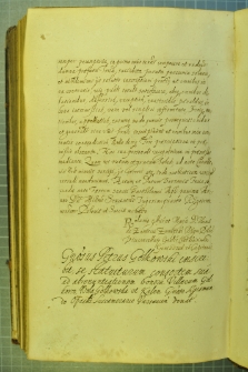Dokument, w którym Piotr Gołkowski potwierdza, że zrzeczenie się przez niego dóbr dziedzicznych na rzecz Zygmunta Opackiego dotyczy i jego żony Anny Grońskiej, Warszawa 21 VIII 1634 r.