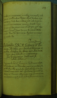 Dokumenty umieszczone w Metryce Koronnej z dnia 27 XI 1631 r.