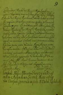 Dokumenty umieszczone w Metryce Koronnej z dnia 29 VII 1628 r.