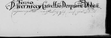 Dwerniccy Castellano Derpatensis obligat