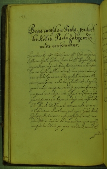 Dokument umieszczony w Metryce Koronnej z dnia 7 II 1629 r.