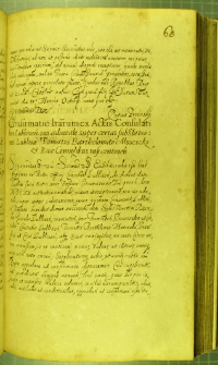 Dokument umieszczony w Metryce Koronnej z dnia 30 X 1629 r.