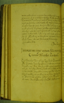 Dokument umieszczony w Metryce Koronnej z dnia 3 XII 1629 r.
