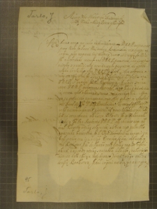 List Jana Tarło do Marcjana Wituskiego z 22 X 1649 r.