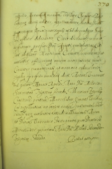 Dokument zamieszczony w Metryce Koronnej z dnia 4 VII 1634 r.
