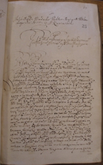 Jm księdza Wardackiego rektora nowicjatu wileńskiego z Jm P. Kaminskim – 7 lipca 1679