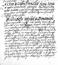 Bistriowski inscribit se Domaraczki