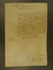 List Jana Wielopolskiego do Marcjana Wituskiego z 22 VI 1647 r.