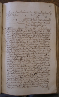 Sprawa Pani Bobrownickiej sędzinej brzeskiej z Jm Panem Bułhakiem – 14 lipca 1679