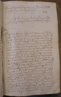 Sprawa księdza Choczatowskiego plebana nowogrodzkiego z Jch Pany Radominami – 18 lipca 1679