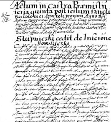Stupniczki cedit de inscriptione Nowosziczki