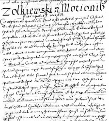 Zolkiewski a Motnionibus interposit recedit