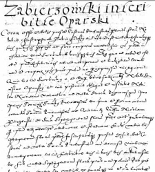 Zabierzowski inscribit se Oparski