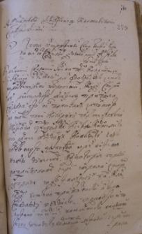 Sprawa Im Pana Zapolskiego z Jchm księżami karmelitami czawsowskimi – 8 sierpnia 1679