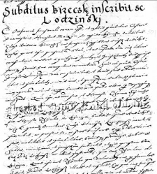 Subditus Bireczki inscribit se Łodzinsky
