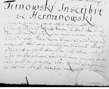 Tarnowski inscribit se Hermanowski