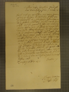 List NN Wituskiego do Marcjana Wituskiego z 10 X 1647 r.