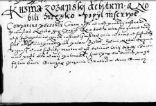Kuzma Zozansky debitum a nobili Hrieczko Popyl inscribit