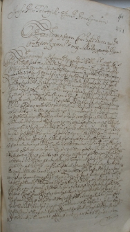 Sprawa Jm Pana Telatyckiego z Jm P Ronczyńskim – 12 sierpnia 1679