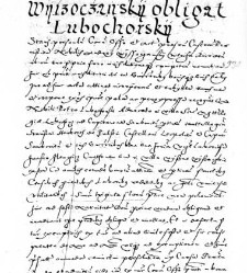 Wysoczansky obligat Lubochorsky