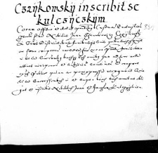 Czaykowsky inscribit se Kulczyczkim