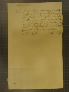 List NN Wituskiego do Marcjana Wituskiego z 4 XI 1647 r.