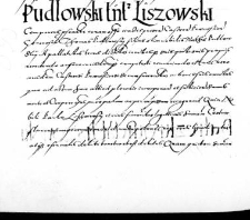 Pudłowski tenetur Liszowski