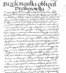 Brzesczianski obligat Drohoiowski