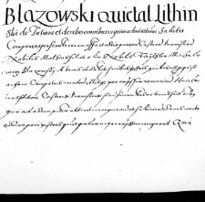 Blazowski quietat Lithinski de Tutoria de rebus omnibus in ipsins administratione sabitis