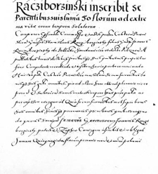 Racziborzinski inscribit se parentibus suis summa 50 florenorum ad extre
