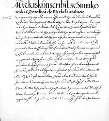 Miekiski inscribit se Siemakowski G. Dorothea de Miekisz statuere
