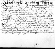 Luthoslawski constituit tutores
