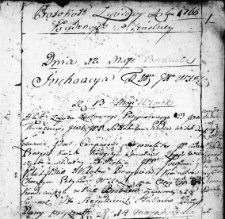 Zapis sprzedaży dóbr Adama Prewysza krajczego bracławskiego na rzecz Józefa i Klotyldy Prewyszów, Wilno 13 maja 1766 r.