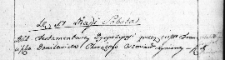 Zapis testamentowy Franciszka Danilewicza chorążego oszmiańskiego, Wilno 17 maja 1766 r.