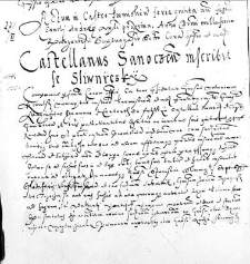 Castellanus Sanoczen inscribit se Sliwnyczky