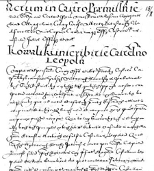 Kowalski inscribit se castel[la]no Leopoln