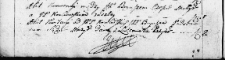 Zapis kwitacyjny uczyniony przez Krukowskiego w sprawie z Boguszewskim, Wilno 12 czerwca 1766 r.