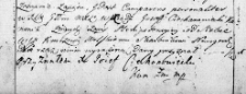 Zapis plenipotencji uczyniony przez księdza kanonika żmudzkiego Józefa Ciechanowskiego na rzecz Kazimierza Wolskiego skarbnika nowogródzkiego, Wilno 23 czerwca 1766 r.